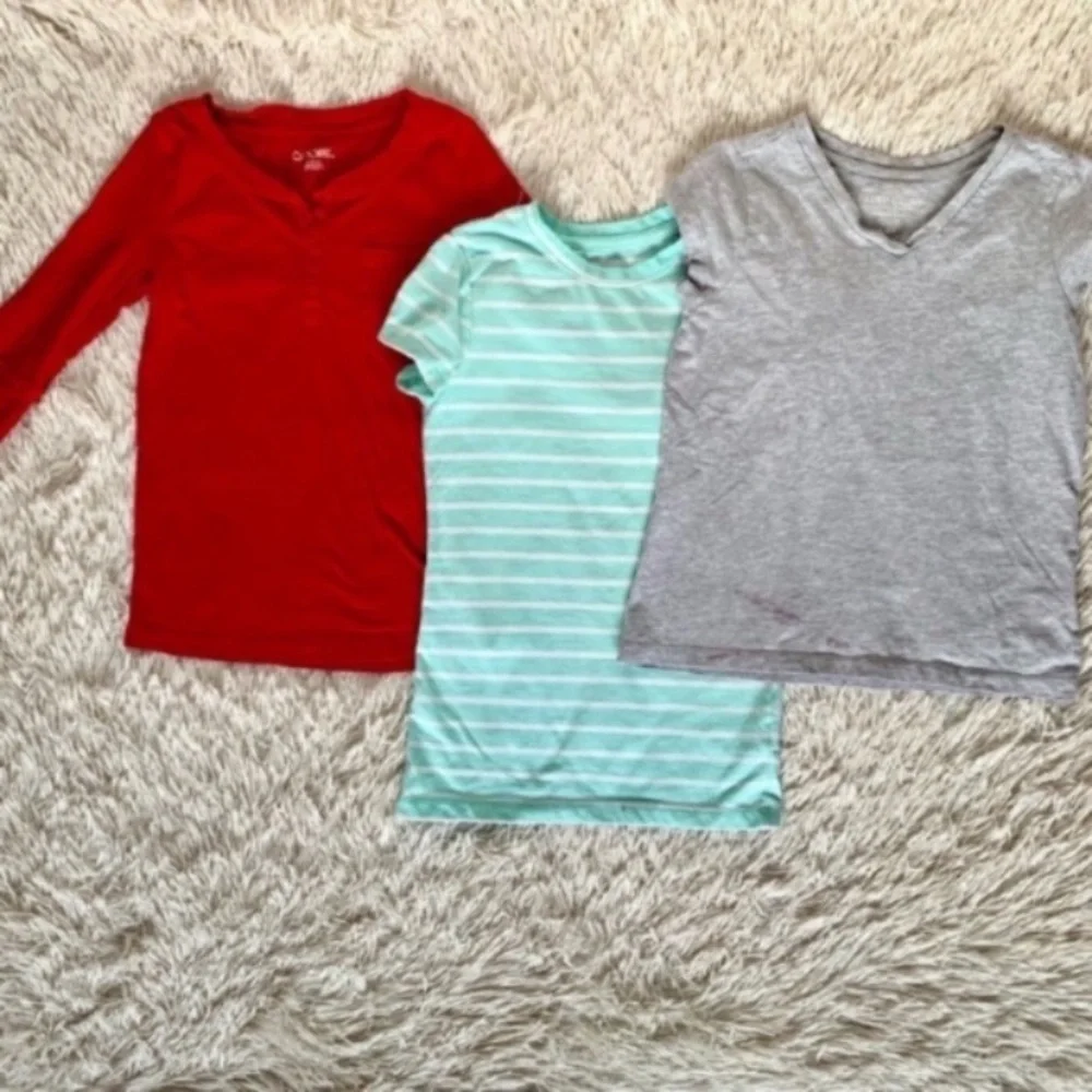 10 Piece Girls Short Sleeve Crewcuts/Gap/Gymboree Top Bundle Size 7/8